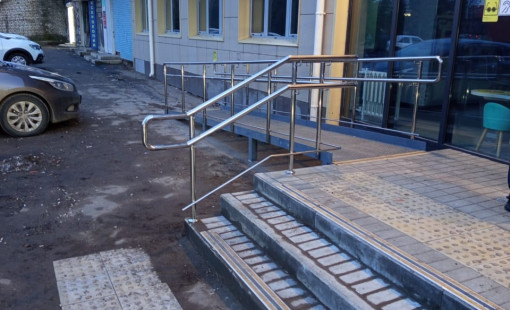 Ограждение пандуса и крыльца из нержавеющей стали